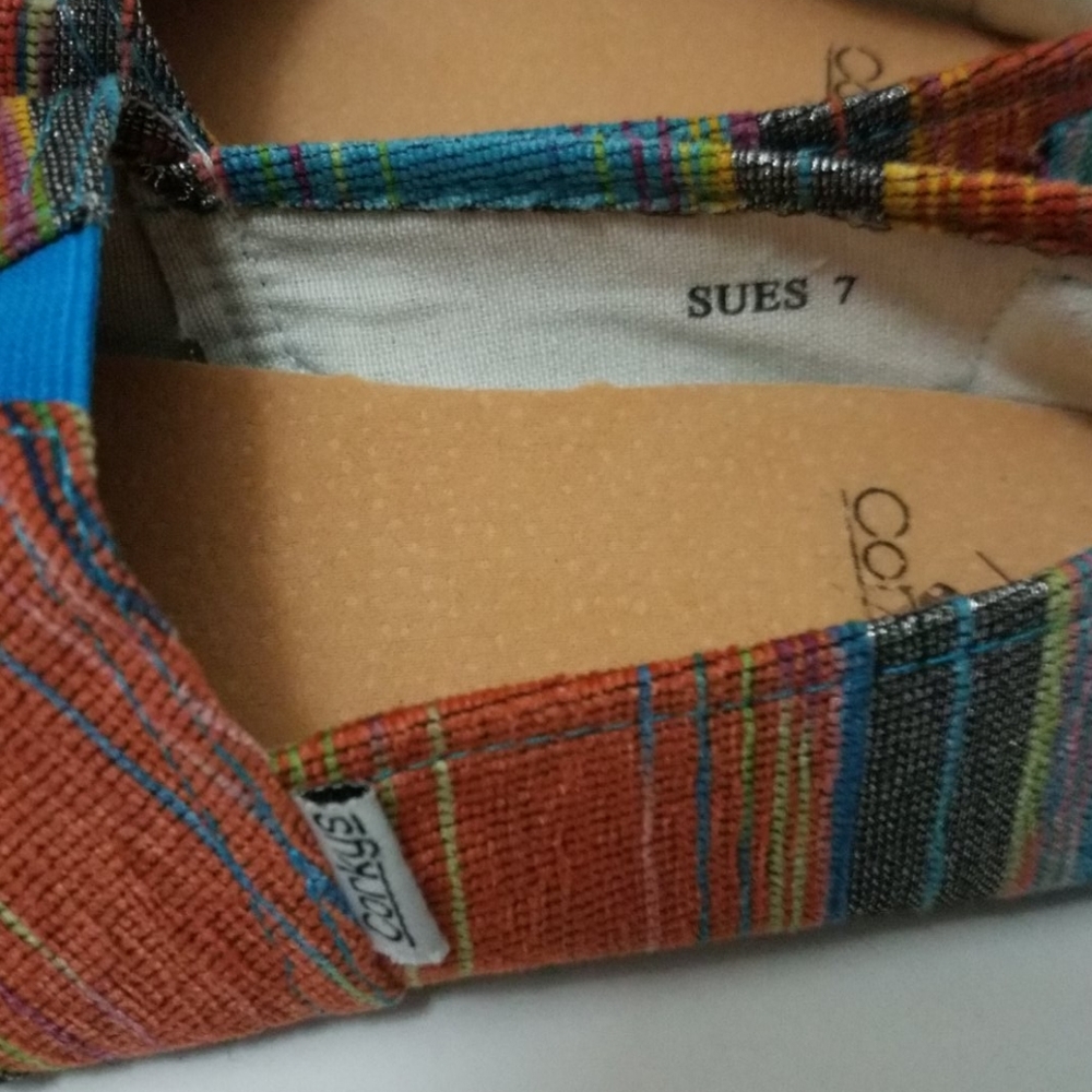 Corkys Sue 7 Multicolor Slipon Nwot - Picture 3 of 6